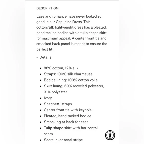 La Ligne Capucine Dress In Navy NWOT - Picture 5 of 9